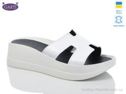 Шльопанці GARTI 0094 біла шкіра