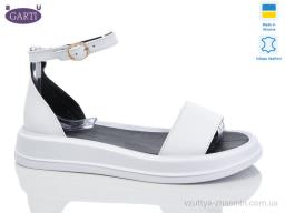 Босоніжки GARTI 0183 біла шкіра