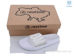 Шльопанці Restime FWL22333 white - Обувь в коробке
› Шлепки › сезон: лето Шльопанці Restime FWL22333 white