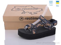 Босоніжки RESTIME KWL24036 navy-sun - Взуття
› Босоніжки › сезон: літо Босоніжки RESTIME KWL24036 navy-sun