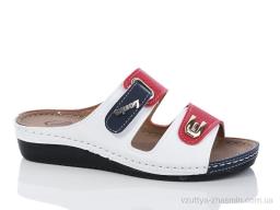 Шльопанці LORIN 502 white-red