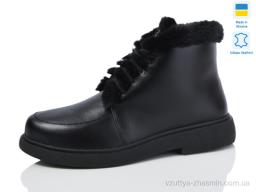 Черевики NO BRAND 377 чорний к. зима
