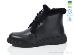 Черевики NO BRAND 377-1 батал чорний к. зима