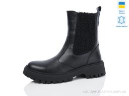 Черевики NO BRAND 505-5 чорний к. зима