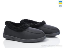 Капці NO BRAND Каховка з хутром чорний