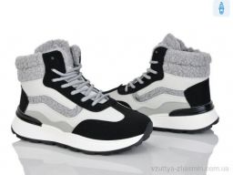 Черевики NO BRAND 8712 grey-black - Взуття › Черевики › сезон: зима Черевики NO BRAND 8712 grey-black