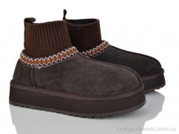 Уги NO BRAND 6051 coffee - Взуття › Уги › сезон: зима Уги NO BRAND 6051 coffee