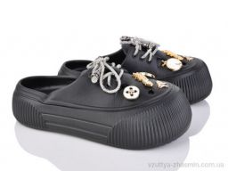 Крокси NO BRAND 8131B black - Взуття › Крокси › сезон: літо Крокси NO BRAND 8131B black