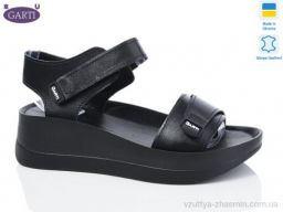 Босоніжки GARTI 0196 чорна шкіра1