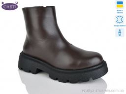 Черевики GARTI 6725 корич шкіра хутро