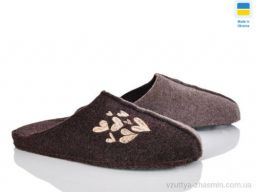 Капці KLEROTEX 221-15 коричневий