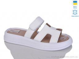 Шльопанці NO BRAND 1501-25 білий к.