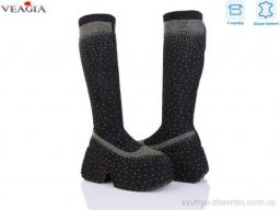 Чоботи VEAGIA 2366 black-wh