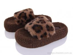 Капці NO BRAND K102 brown - Взуття › Капці › сезон: демісезон Капці NO BRAND K102 brown