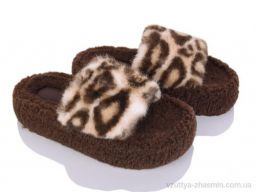 Капці NO BRAND K103 brown - Взуття › Капці › сезон: демісезон Капці NO BRAND K103 brown