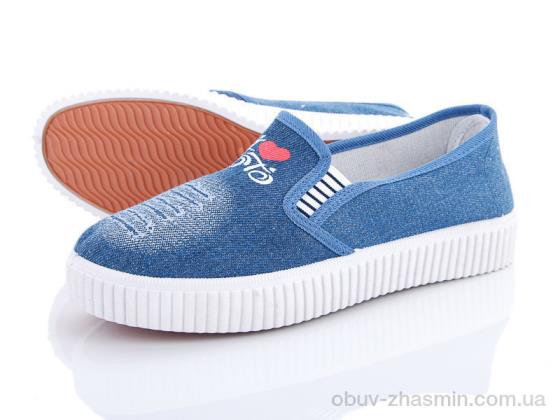 Слипоны NO BRAND B5 голубой Слипоны NO BRAND B5 голубой